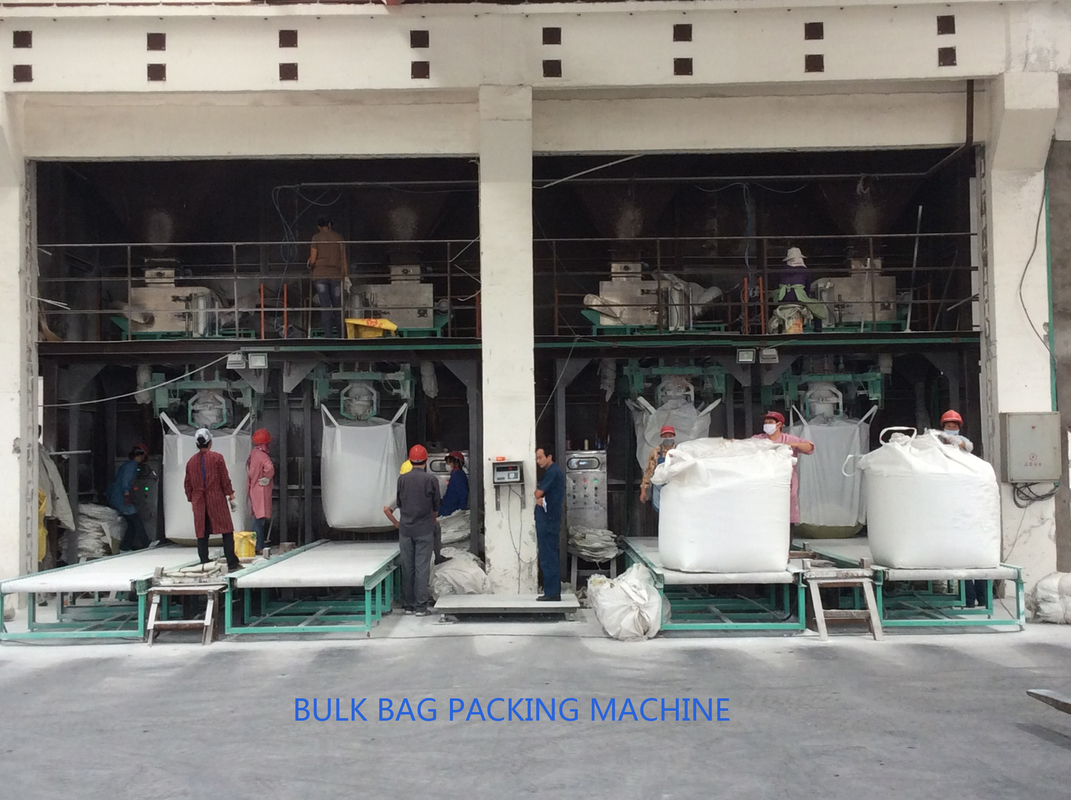 1 Ton Jumbo Bagging Machine Filling System 6.5KW Sugar Sand Salt Bulk Filler