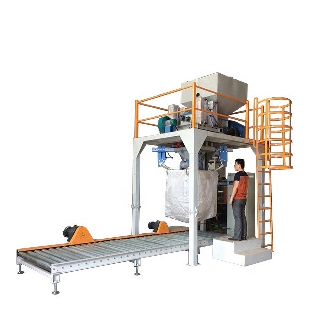 Flour Cereal Jumbo Bagging Machine Automation Bulk Bag Filling Station